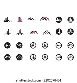 Home and Property Logo Vector Design, simple, trendy and modern, suitable for construction icon or logo
