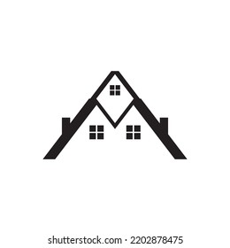 Diseño de vectores con logotipo de casa y propiedad, sencillo, moderno y de moda, adecuado para icono o logotipo de construcción
