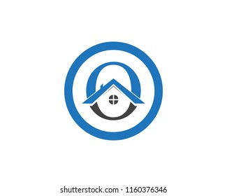 Home and property logo vector icon