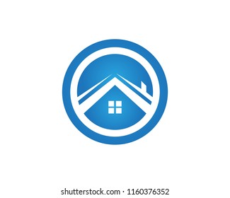 Home and property logo vector icon
