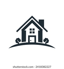 Home property logo vector illustration template design