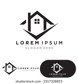 Home property sell logo vector