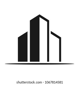Home or property symbol. Building Icon.  Logo. Vector eps 10.