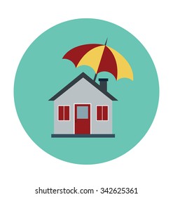 
Home Protection Colored Vector Illustration
