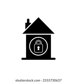 Home protection icon vector. Cyber security icon. Data protection symbol icon