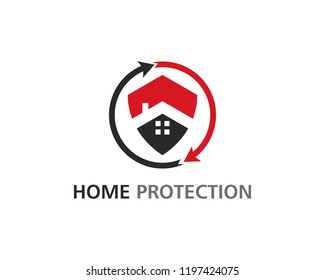 Home protection logo vector template