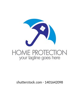 Home Protection Umbrella Logo Design