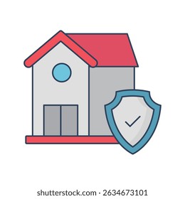 Home protection :Vector Icon which can easily modify or edit

