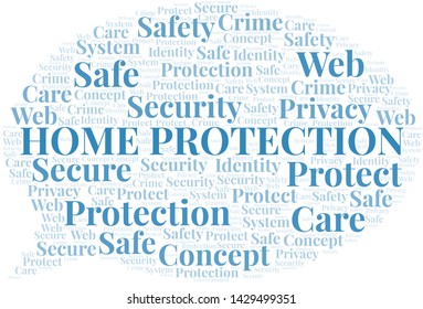 Home Protection word cloud. Wordcloud made with text only.