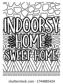 Home Quarantine coloring book pages.motivational quotes coloring pages design .inspirational words coloring book pages design.	
