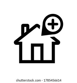 Home Quarantine Icon ( vector )