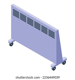 Home radiator icon isometric vector. Room energy. Wall modern