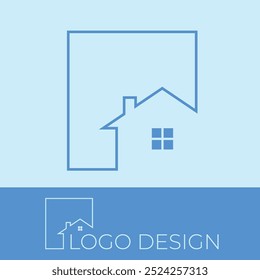 Hogar, bienes raíces, logotipo de construcción con Imagen de Ilustración vectorial. formato editable y escalable.
