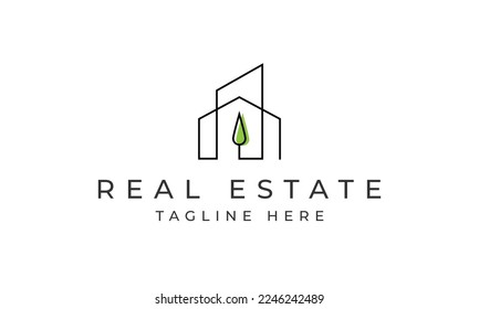 Home real estate icon vector illustration template design, Marketing Logo