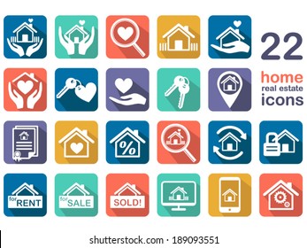 home, real estate icons