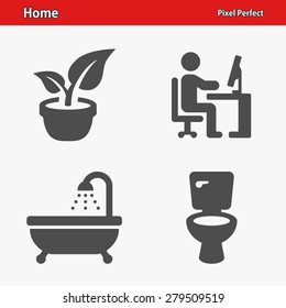 Home & Real Estate Icons. Professional, pixel perfect icons optimized for both large and small resolutions. EPS 8 format. Designed at 32 x 32 pixels.