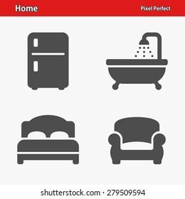 Home & Real Estate Icons. Professional, pixel perfect icons optimized for both large and small resolutions. EPS 8 format. Designed at 32 x 32 pixels.