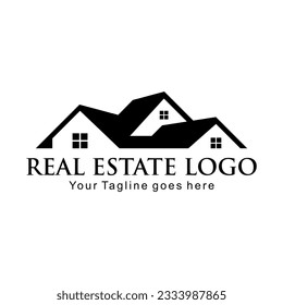 Home real estate illustration vector logo