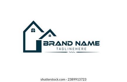 home Real Estate logo, Builder logo, Construction logo Color design template vector illustration