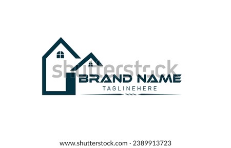 home Real Estate logo, Builder logo, Construction logo Color design template vector illustration