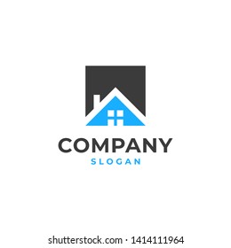 home Real estate logo vector square
