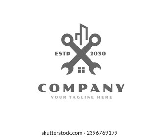 home real estate reparation logo icon symbol design template illustration inspiration