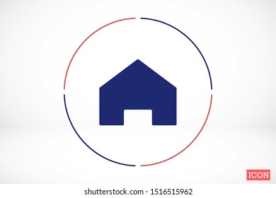 Home real estate roof icon vector logo element. Home Solid icon design of House. Home vector image to be used in web applications icon , Home mobile applications and print media icon .