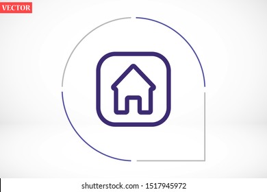 Home real estate roof icon vector logo element. Home Solid icon design of House. Home vector image to be used in web applications icon , Home mobile applications and print media icon .