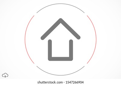 Home real estate roof icon vector logo element. Home Solid icon design of House. Home vector image to be used in web applications icon , Home mobile applications and print media icon .