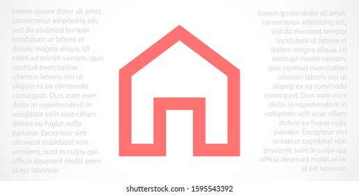 Home real estate roof icon vector logo element. Home Solid icon design of House. Home vector image to be used in web applications icon , Home mobile applications and print media icon .