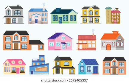 Home real estate Vector  icons isolated on white background