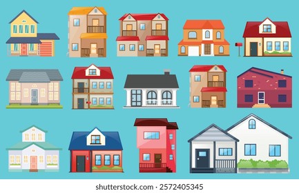 Home real estate Vector  icons isolated on white background