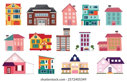 Home real estate Vector  icons isolated on white background