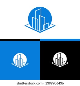 Home Real Estate Vector Logo Template For icon Real Estate Industrial