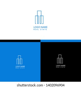 Home Real Estate Vector Logo Template For icon Real Estate Industrial