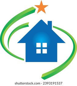 realeza del hogar en el logotipo de círculo