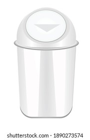 Papelera de reciclaje residencial. ilustración vectorial