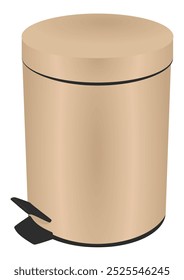 Home recycle bin. vector illustration