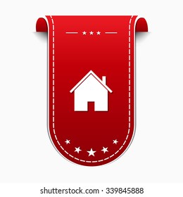 Home Red Vector Icon Design