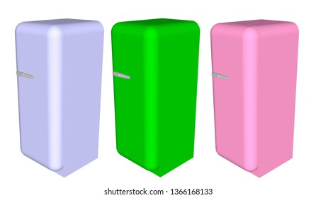 Home refrigerator vector