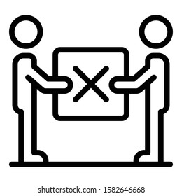 Home relocation icon. Outline home relocation vector icon for web design isolated on white background