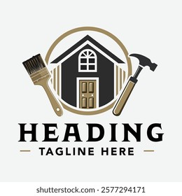 Home Remodeling Logo - Construction Logo - Renovation Logo