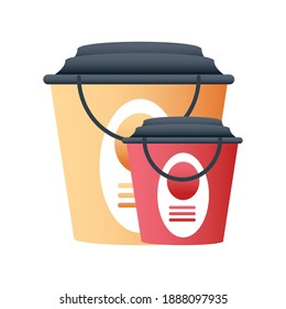 home remodeling paint buckets tools icon design vector illustration