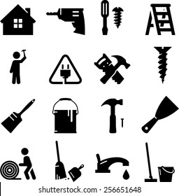 Home Remodeling And Redecorating Icons