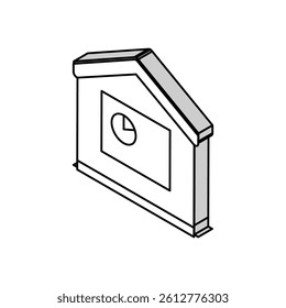 home remote presentation isometric icon vector. home remote presentation sign. isolated symbol illustration