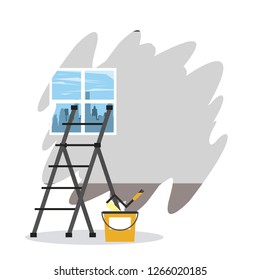 Home in renovation