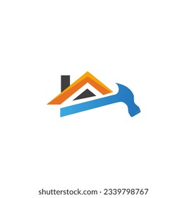 Home renovation company logo vector image