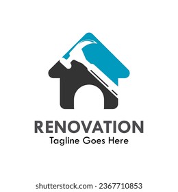 Home renovation design template illustration