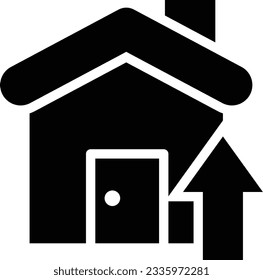 Home Renovation Glyph Icon - Single Icon, Vector