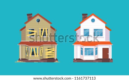 Similar – Image, Stock Photo the old buildings and historical site